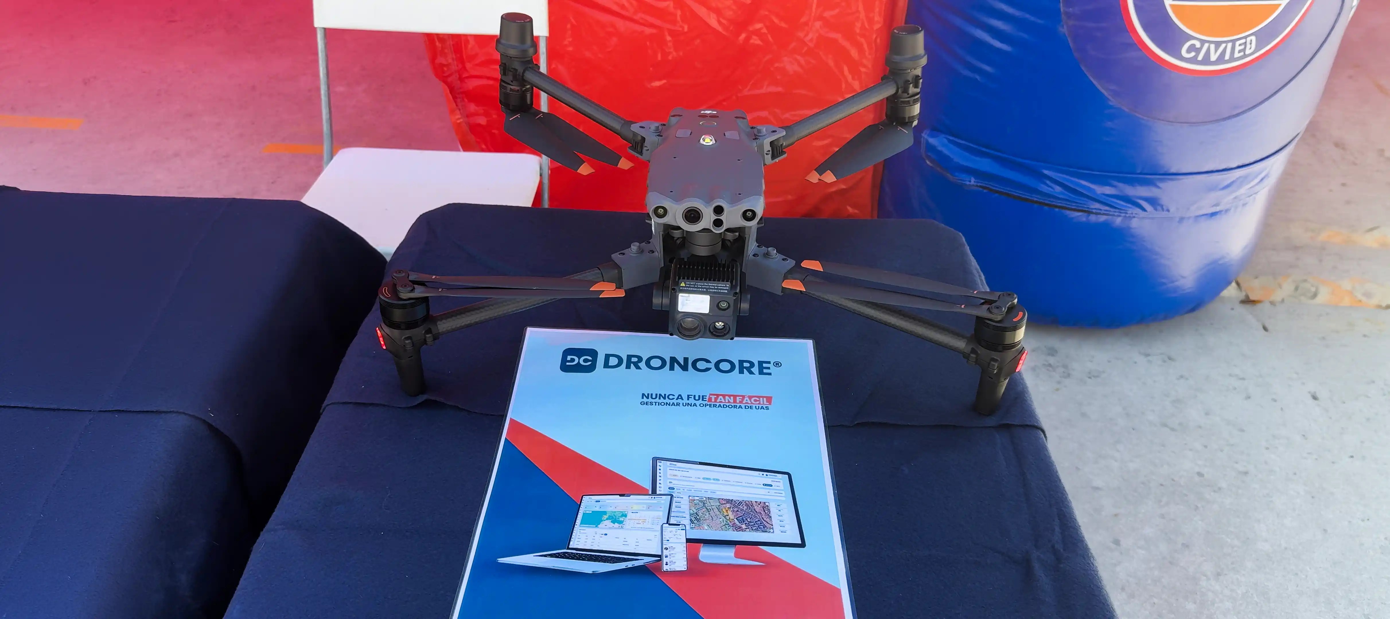DRONCORE en encuentro de Protecci&oacute;n Civil con UAS